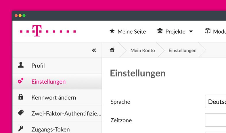 Deutsche Telekom myproject Theme