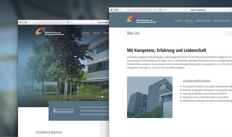 BBG Hennigsdorf Webseite
