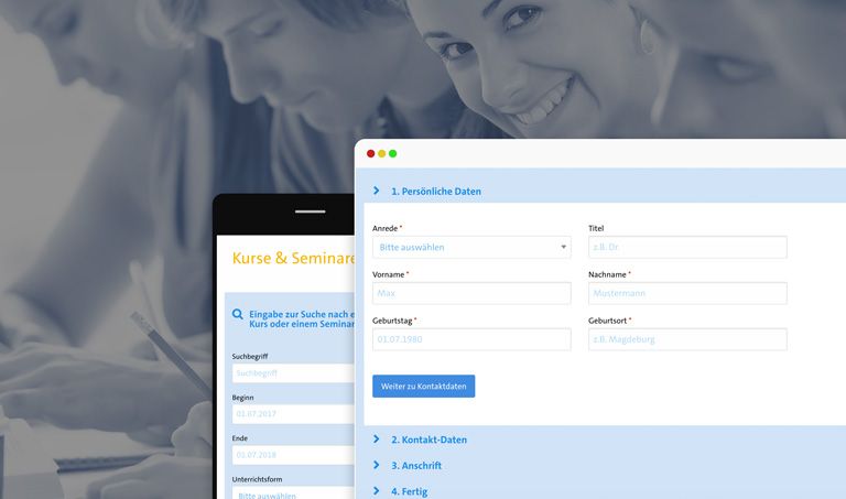 Online-Buchungssystem für Kurse und Seminare