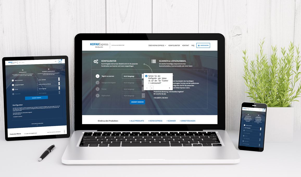 Neues Kundenprojekt online: Der KofaxExpress-Konfigurator der DMSFACTORY