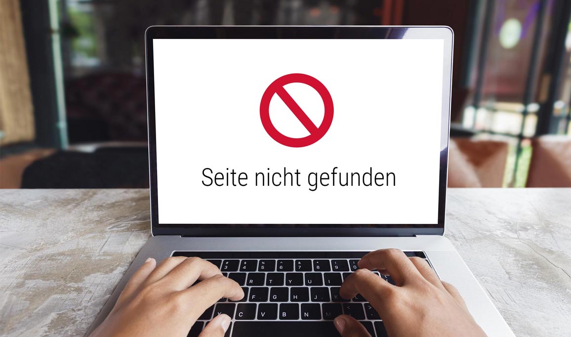 Webseite nicht gefunden - gehackt